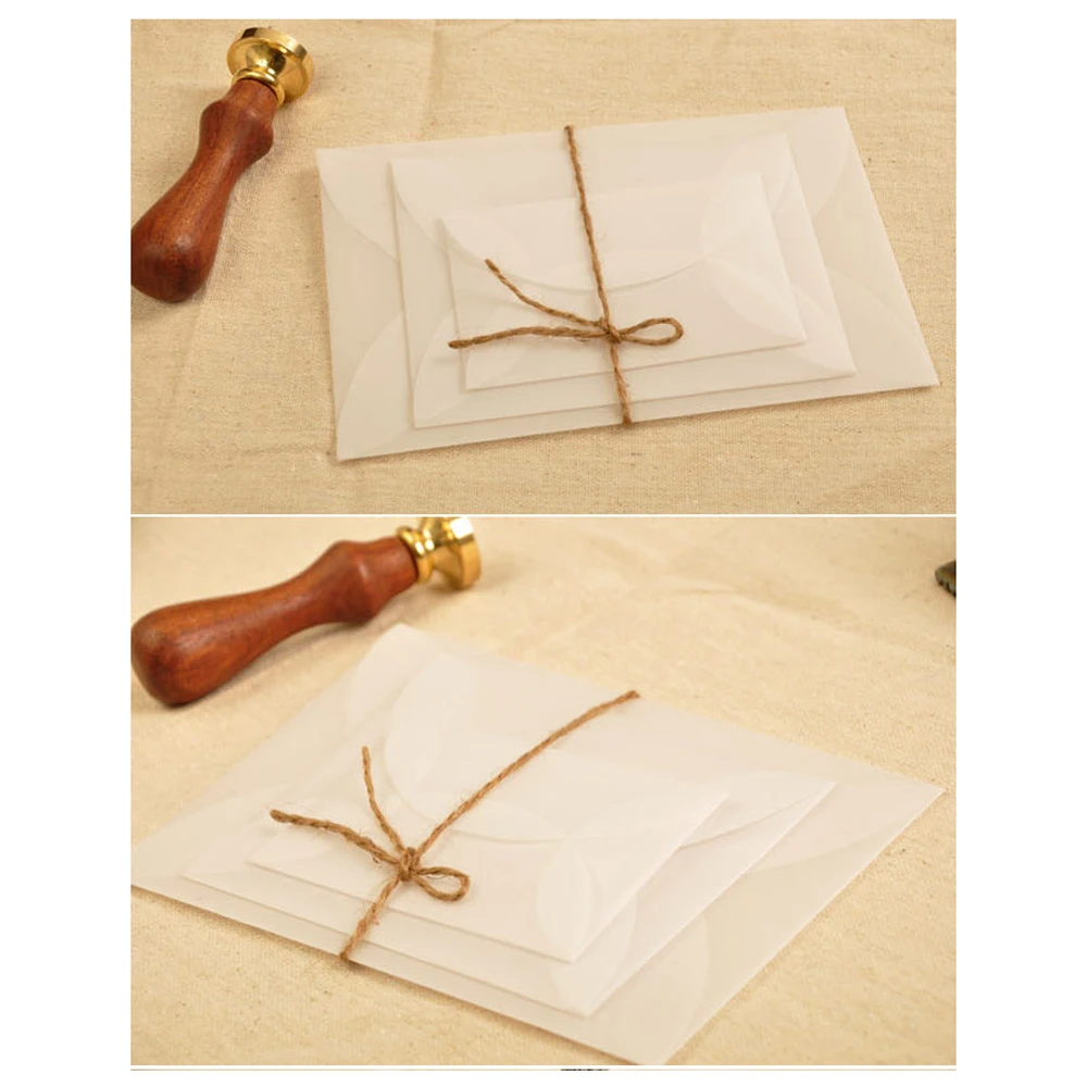 

Gift Packing Postcard Vintage For Card For Letter For DIY Semi-transparent Sulfuric Acid Paper Envelopes Paper Envelopes