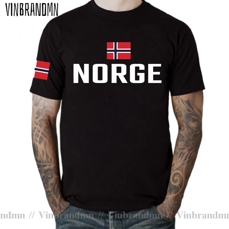 Norway Norge men t shirts fashion jerseys nation team tshirt cotton t-shirt meeting fitness gyms clothing tees country flag tops