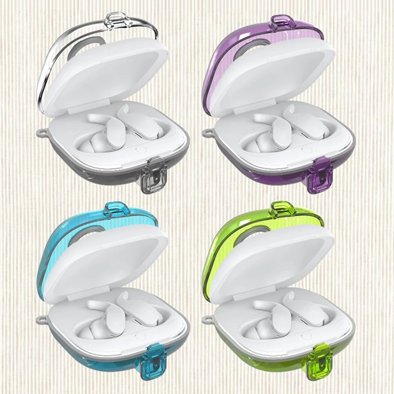 Headphone Holder Case Wireless Earphones TPU Cover With Lanyard Hook Shock Absorption Case For Beats Fit Pro Easy Install -D