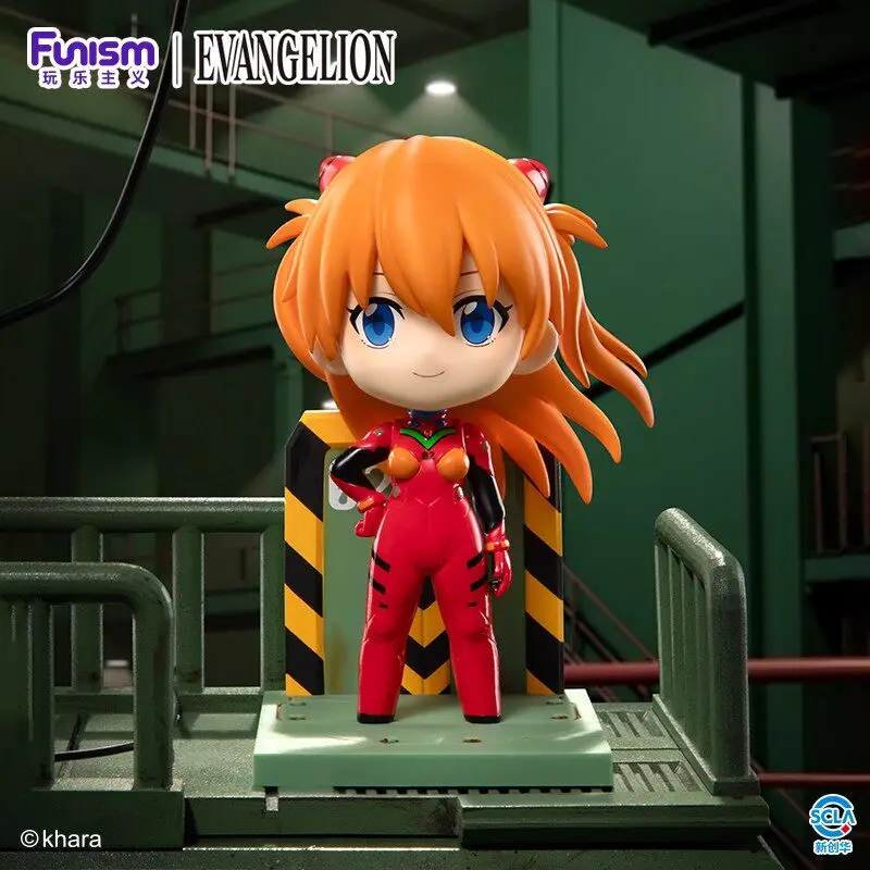 

Funism Evangelion Blind Box Collectible Figurines Unit 01 Rei Ayanami Asuka Langley Anime Desktop Decoration Gift for Fans