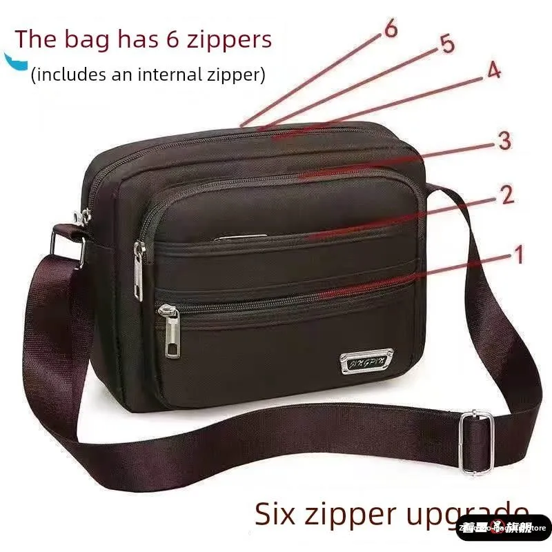 

Large Capacity Canvas Crossbody Bag for Vendors Selling Vegetables Multi Layered Multi Functional Cashier Waist Bag for Men