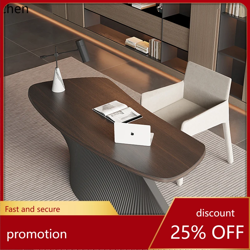 HXL minimalist special-shaped light luxury modern high-end desk designer villa home workbench