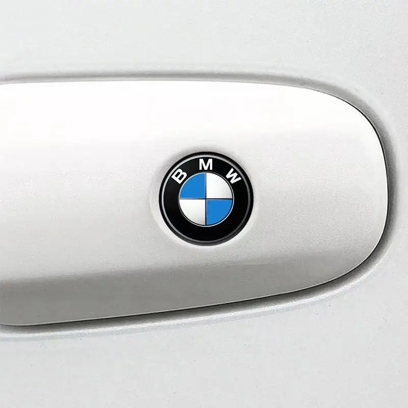 2PCS Car Door Lock Keyhole Protection Stickers Emblem For BMW M Power Performance F10 F31 E36 E39 E87 E90 X3 X5 E46 E92 G20 G30