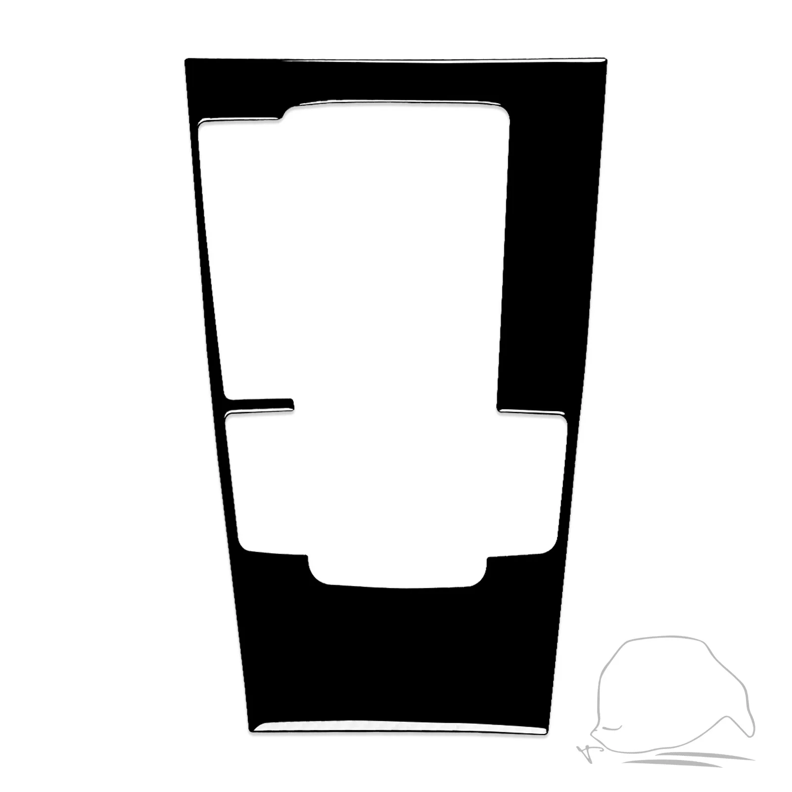 1 шт., фортепианно-черная автомобильная мультимедийная панель, рамка переключения передач, накладка, наклейка, подходит для Mazda 3 Axela 2020