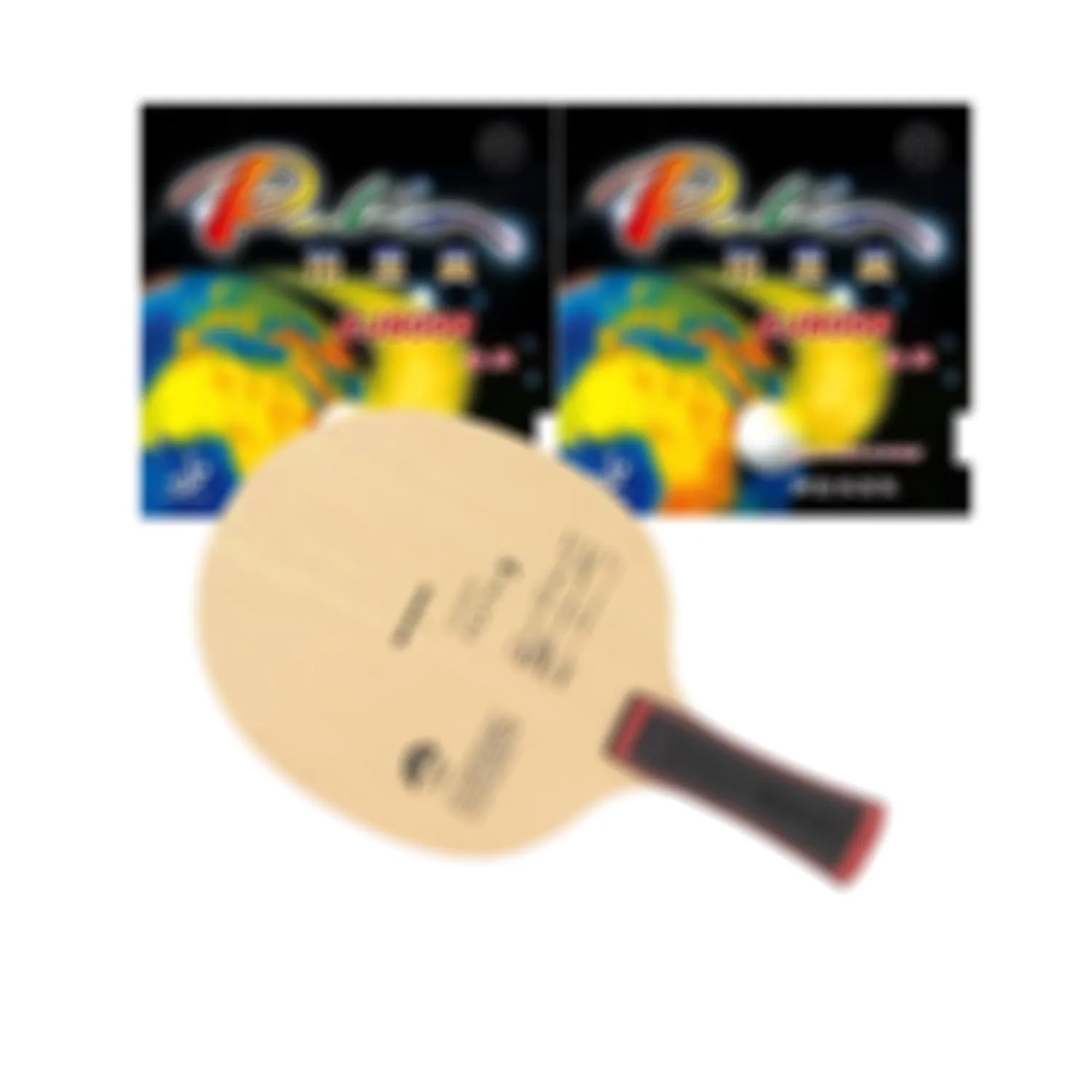 Pro Combo Racket SANWEI FEXTRA 5 Table Tennis Blade with 2x Palio CJ8000 2-Side Loop Type Table Tennis Rubber 36-38°