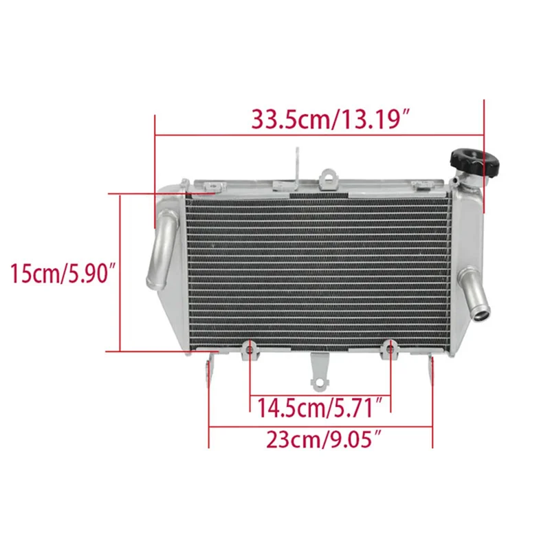 F9-دراجة نارية مشعاع ألومنيوم محرك تبريد التبريد ل MT-03 MT-25 2016-2023