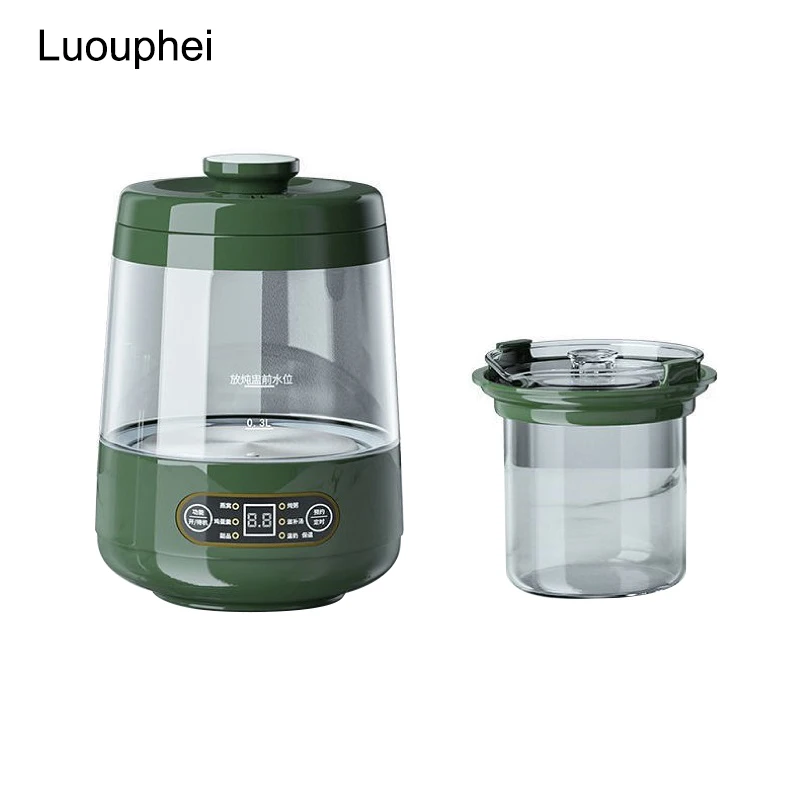 220V Household Health Pot Mini 600ml Porridge Stewing Soup Cup Electric Kettle Boiling Tea Maker Dessert  Water Stew