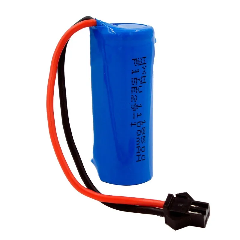 buy more will cheap 3.7V1100mAh lithium battery FT008 rc boat H227-33 rc aircraft 18500 battery full capacity