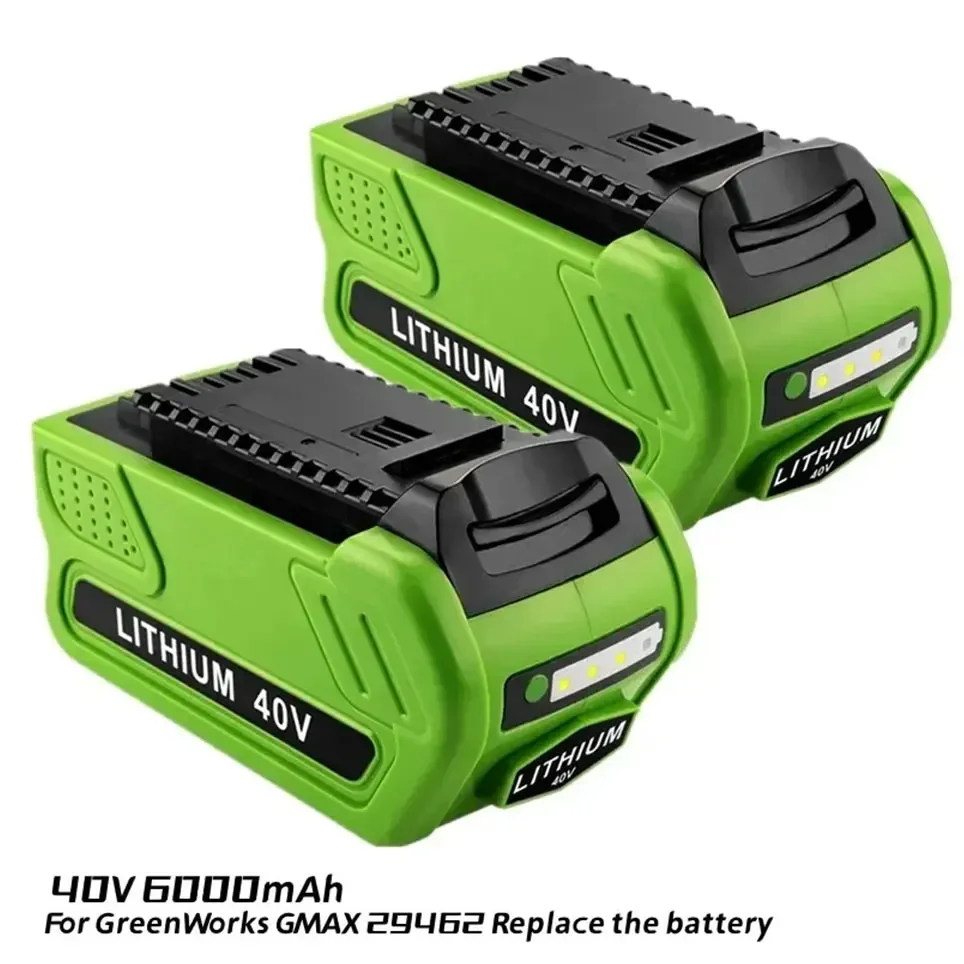 For GreenWorks 40V Replacement Battery 29462 29472 40V 6.0Ah Tools Lithium ion Rechargeable Battery 22272 20292 22332 G-MAX
