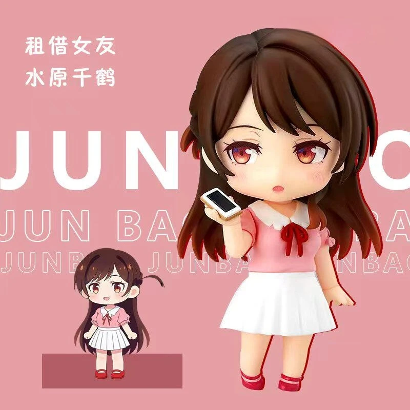 10CM Rent-A-Girlfriend Chizuru Mizuhara Niedliche Nendoroid-Puppe Modellbausatz Gelenk-Actionfiguren Desktop-Ornament Dekor Spielzeug Geschenk