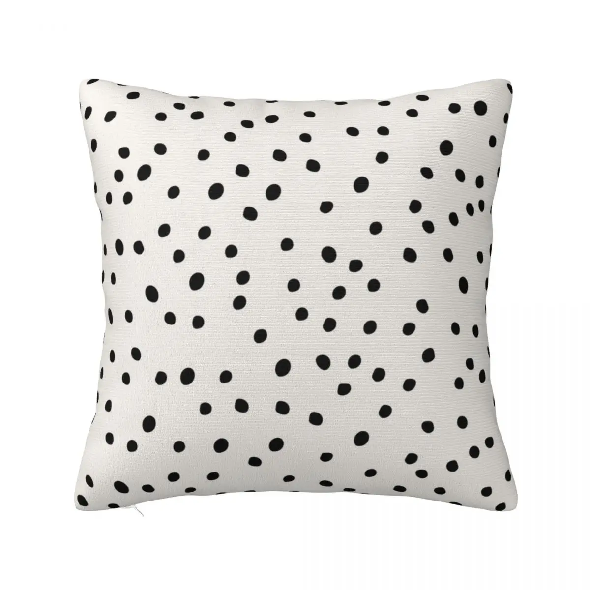 

Preppy Spots, Black and White, Minimal, Polka Dot Print Throw Pillow Sofa Cover Christmas Covers