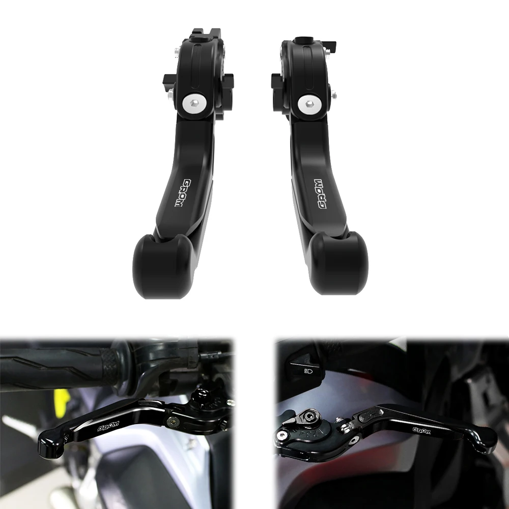 

Motorcycle Brake Clutch Levers For Honda MSX125/GROM 2013 2014 2015 2016 2017 2018 2019 2020-2024 Adjustable Foldable Extendable