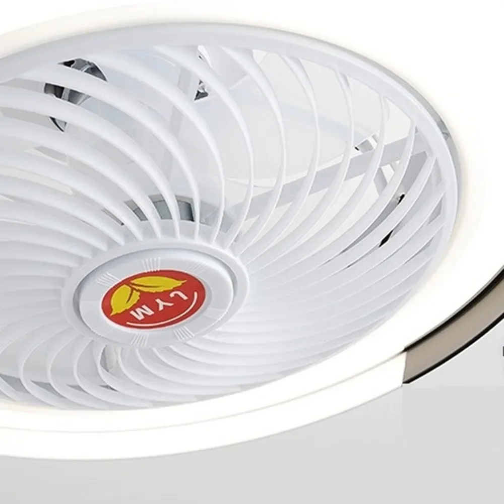 Imagem -04 - Ventilador de Teto Inteligente com Luzes Controle Remoto Luz Led Velocidades Lâmpada do Ventilador Air Cool Quarto Home Decor Dia50 cm