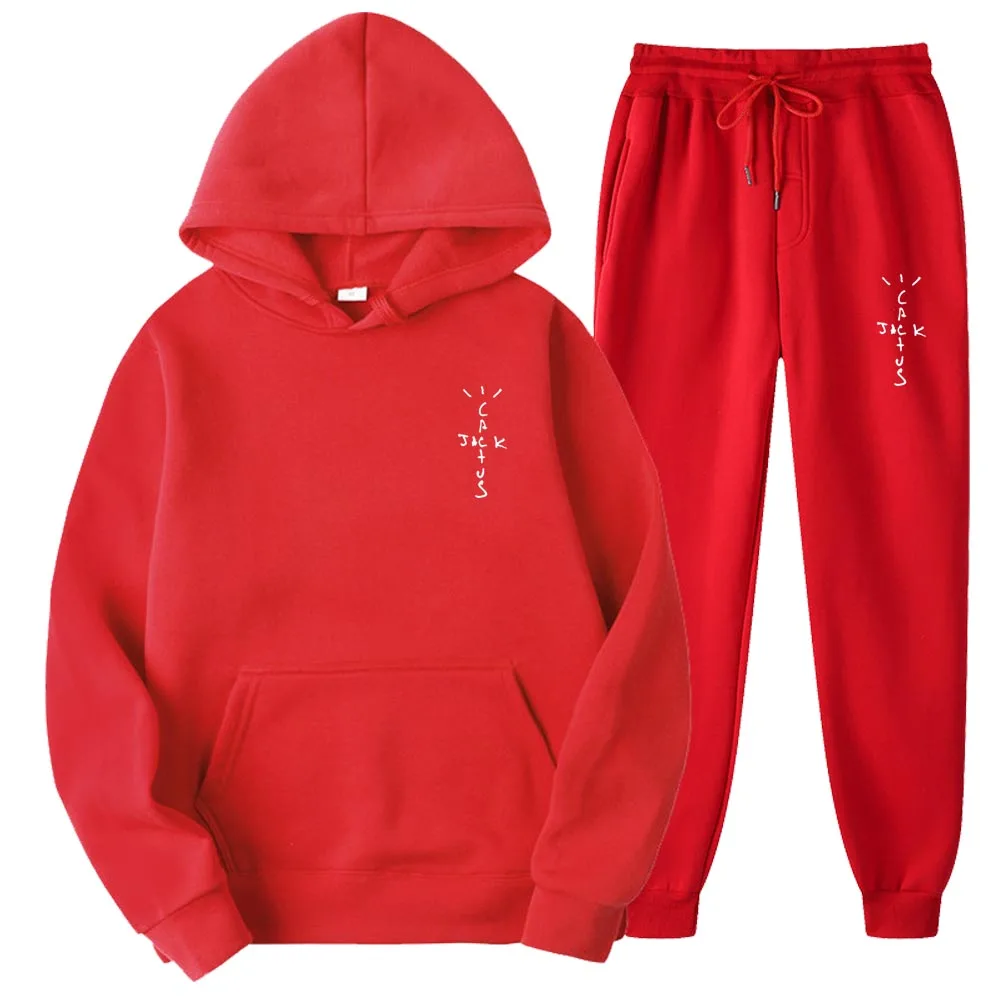 

Осень 2023, новый ретро 2D буквенный принт, мужской повседневный теплый пуловер с капюшоном, комплект спортивной одежды