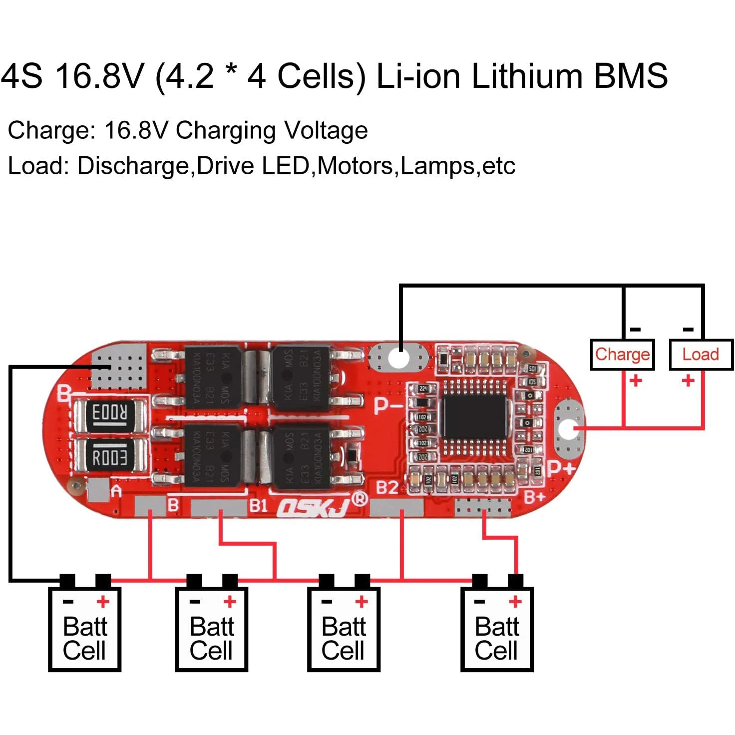 BMS 1S 2S 10A 3S 4S 5S 25A Bms 18650 Li-ion Lipo Lithium Battery Protection Circuit Board Module Pcb Pcm 18650 Lipo Bms Charger