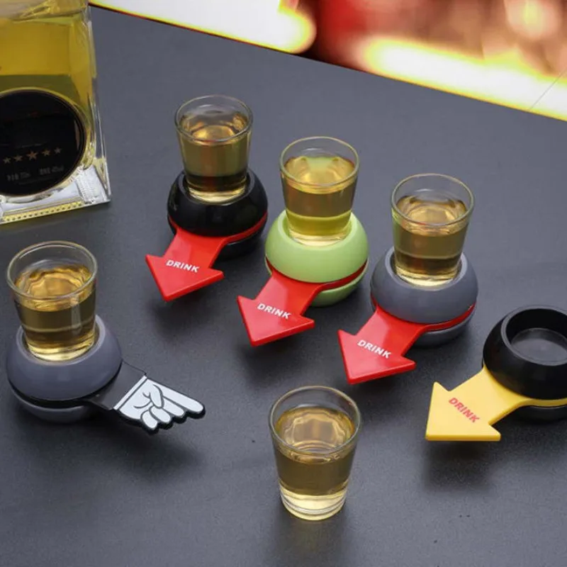 Russian Roulette Friend Drinking Booster Game Props  Alcoholic Penalty Turntable Toys Bar Entertainment Atmosphere Supplies