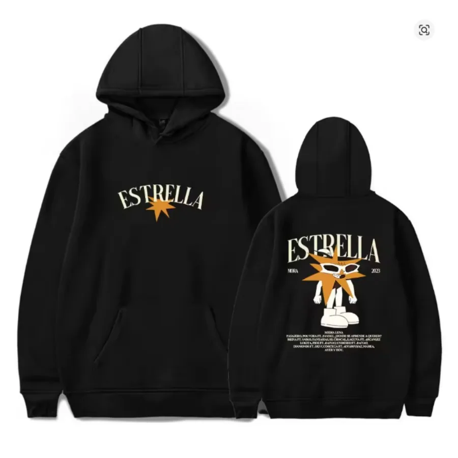 Rapper Mora Lo Mismo De Siempre Tour Funny Hoodie Hip Hop Graphic Sweatshirt Unisex Streetwear Harajuku Tracksuit Y2K Clothes