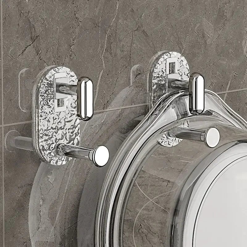 Multifunctional Hanging Basin Storage Rack Bathroom Strong Viscose Wall Load-Bearing Below 1kg, No Punching Washbasin Hook, 3Pcs