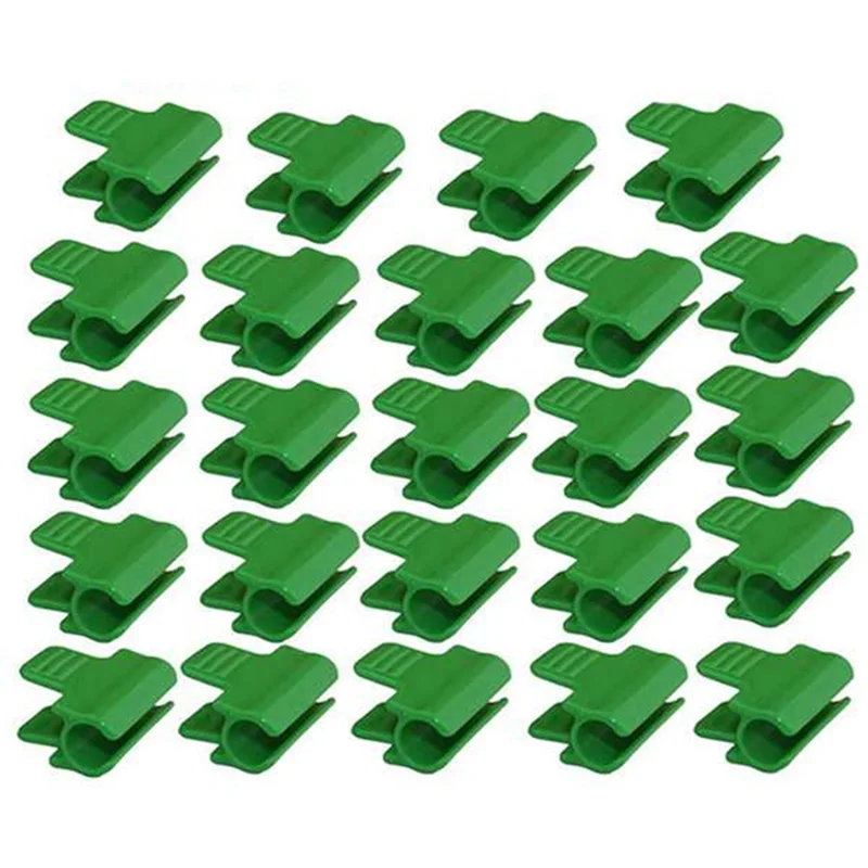 48 Greenhouse Pipe Clips, Plant Cover Mesh Tunnel Hoop Clips, Anti-frost Blanket Shed Film Sunshade Mesh Rod