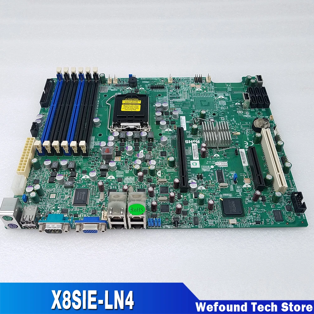 For Supermicro Motherboard Xeon X3400 / L3400 Series Core i3 LGA1156 DDR3 Quad Intel® 82574L Gigabit Ethernet X8SIE-LN4