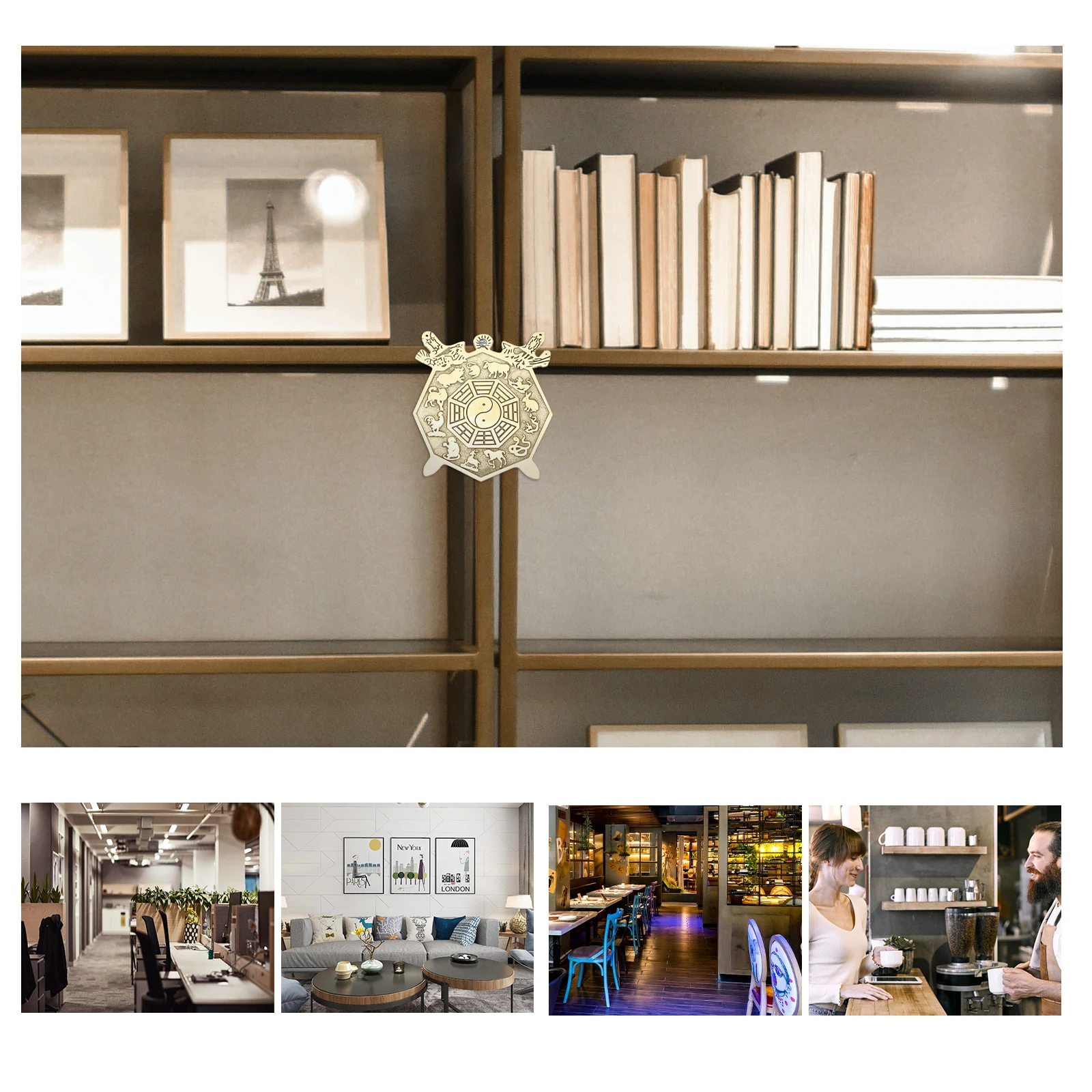 

Brass Eight Diagrams Mirror Chinese Style Home Ornament Exorcism Decor Blessing Decoration Wall Hanging