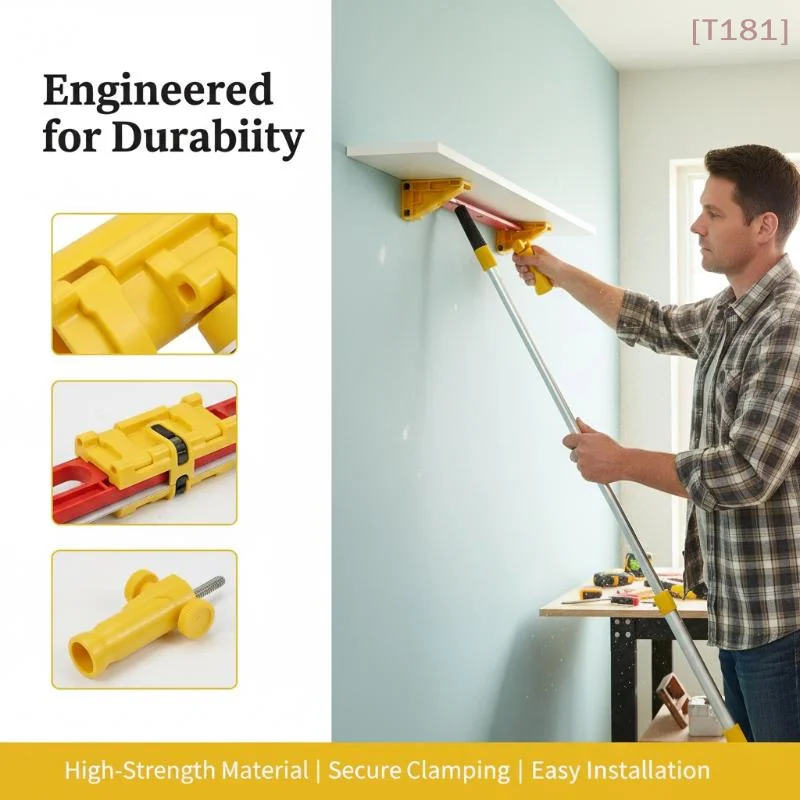 

[E] 1 PCS Drywall Smoothing Spatula Tool Flat Trowel Extension Adapter Leveling Bracket Clip