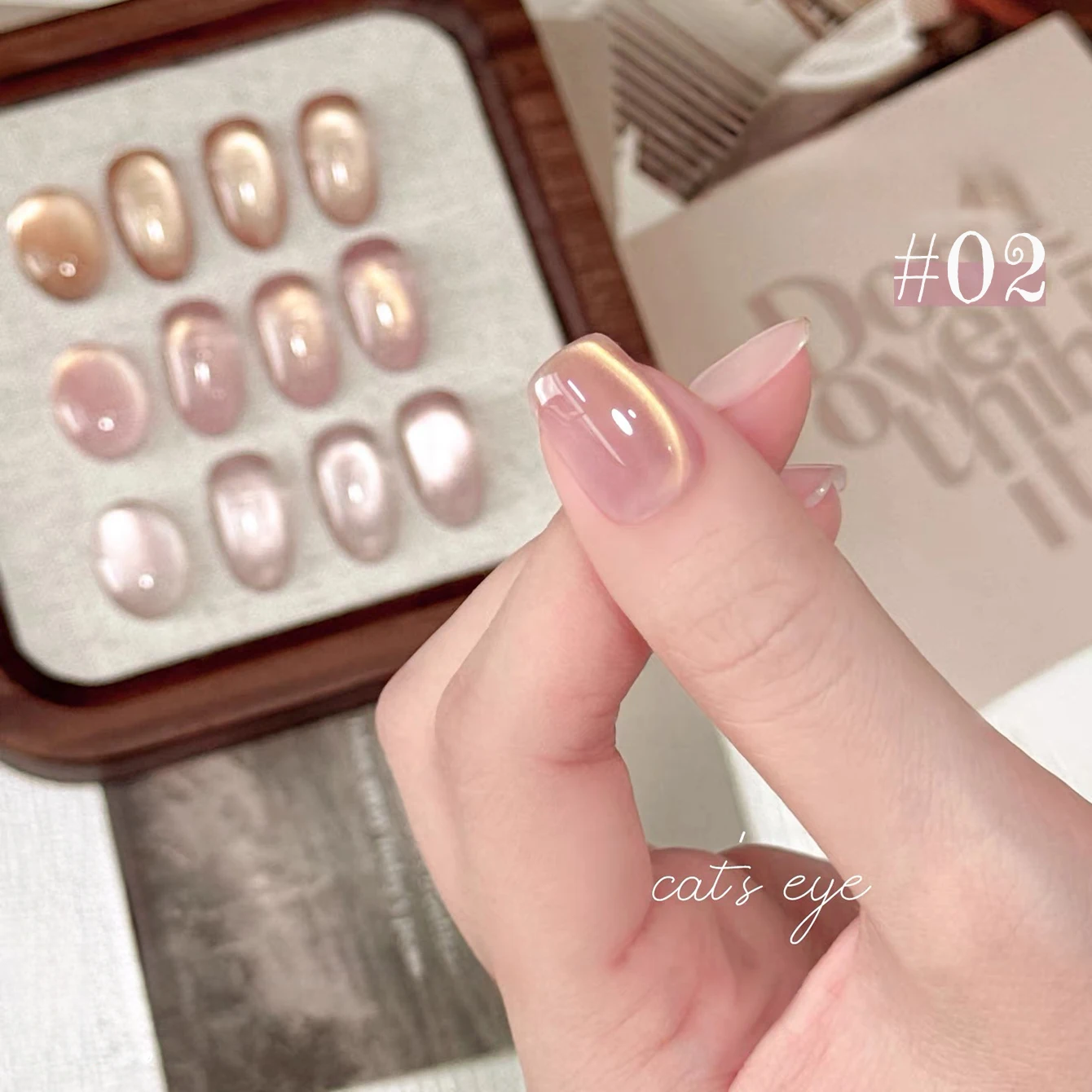 1pcs TC 2025 New Whitening Pure Heroine Cat Eye Gel Nail Polish Ice Transparent Flash Lust Golden Light Cat Eye Nail Art