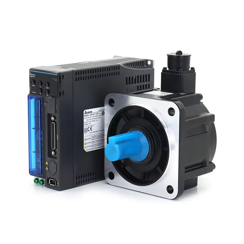 WaveTopSign E3 1KW AC Servo Motor Kits 4.77N.m 2000RPM ASD-E3-1021-L + ECM-E3M-E21310RSE / SSE for CNC Machine