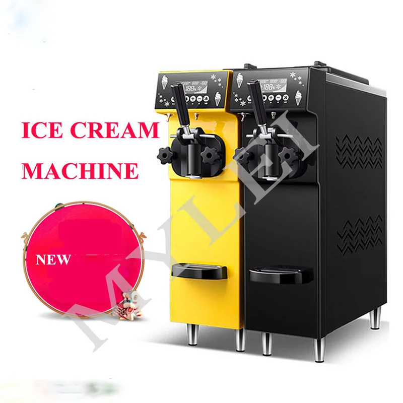 Portable Commercial Stainless Steel Soft Ice Cream Machine Digital Display Mini