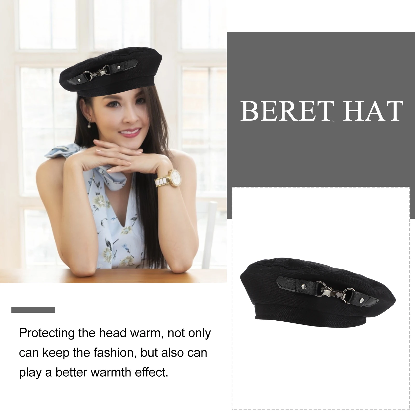 

1pcs Beret Women Vintage Warm Fashion Cotton Durable Reusable Practical Autumn Winter Hat Birthday Gift Autumn Winter Hat