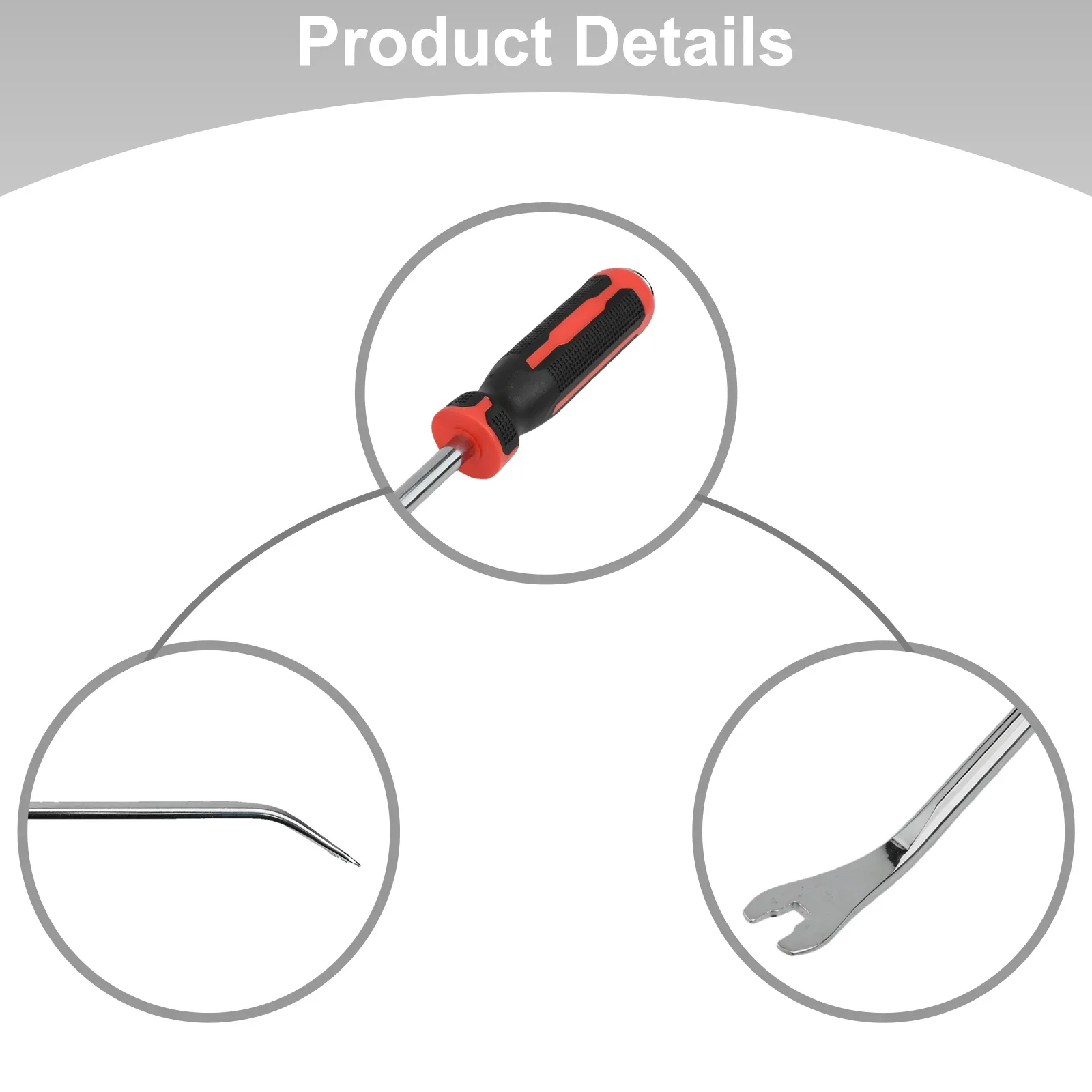 Car Door Trim Panel Removal Tool With Strike Cap Fastener Nail Puller Made From Alloy Steel For Vehicle Door Maintenance