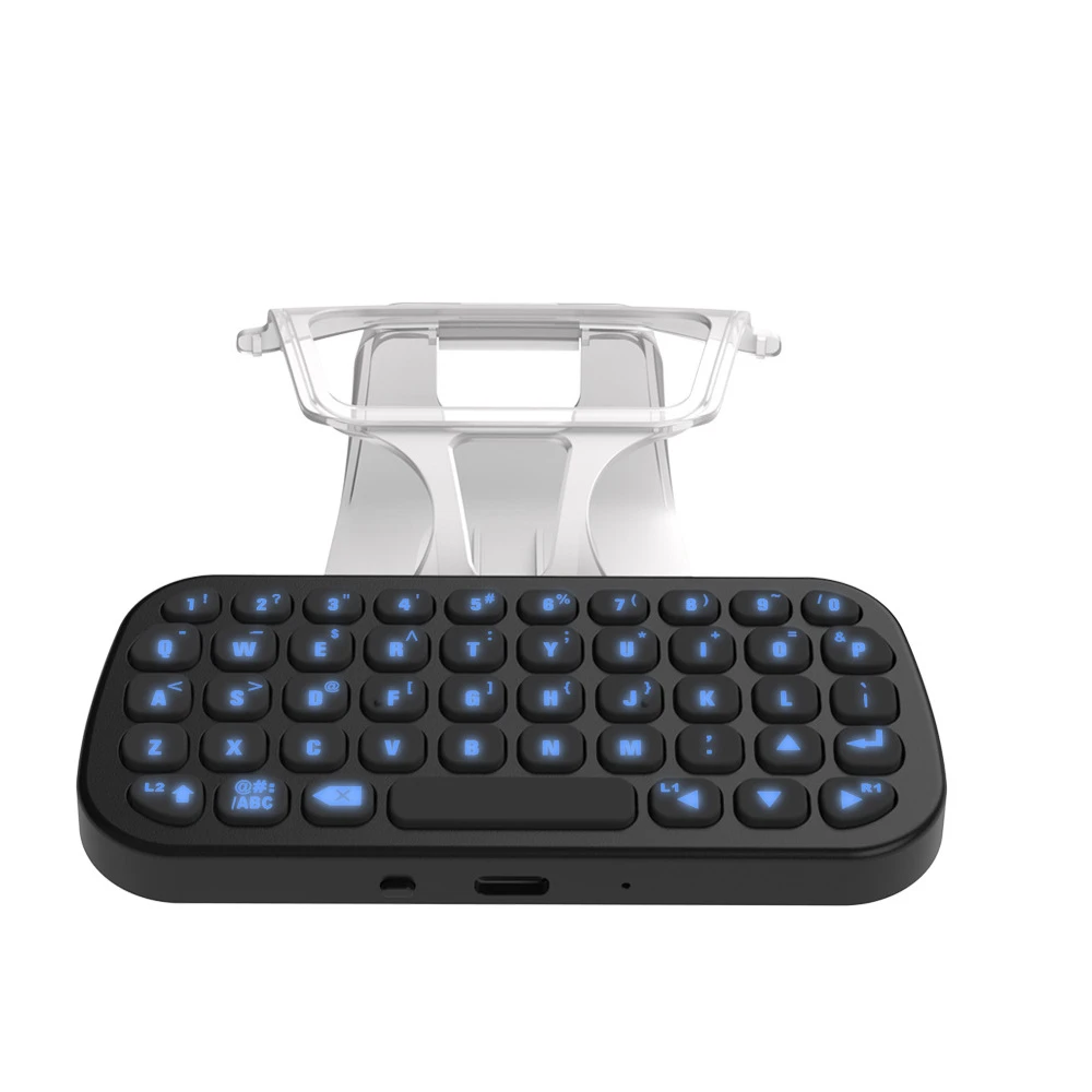 

For PS5 Wireless Bluetooth-compatible Gamepad Keyboard 5.0 Controller Chat Pad Mini Keyboard for SONY Playstation 5