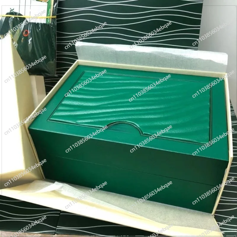 For Watch Box, Leather Green Watch Storage Box, Diary Packaging Box.