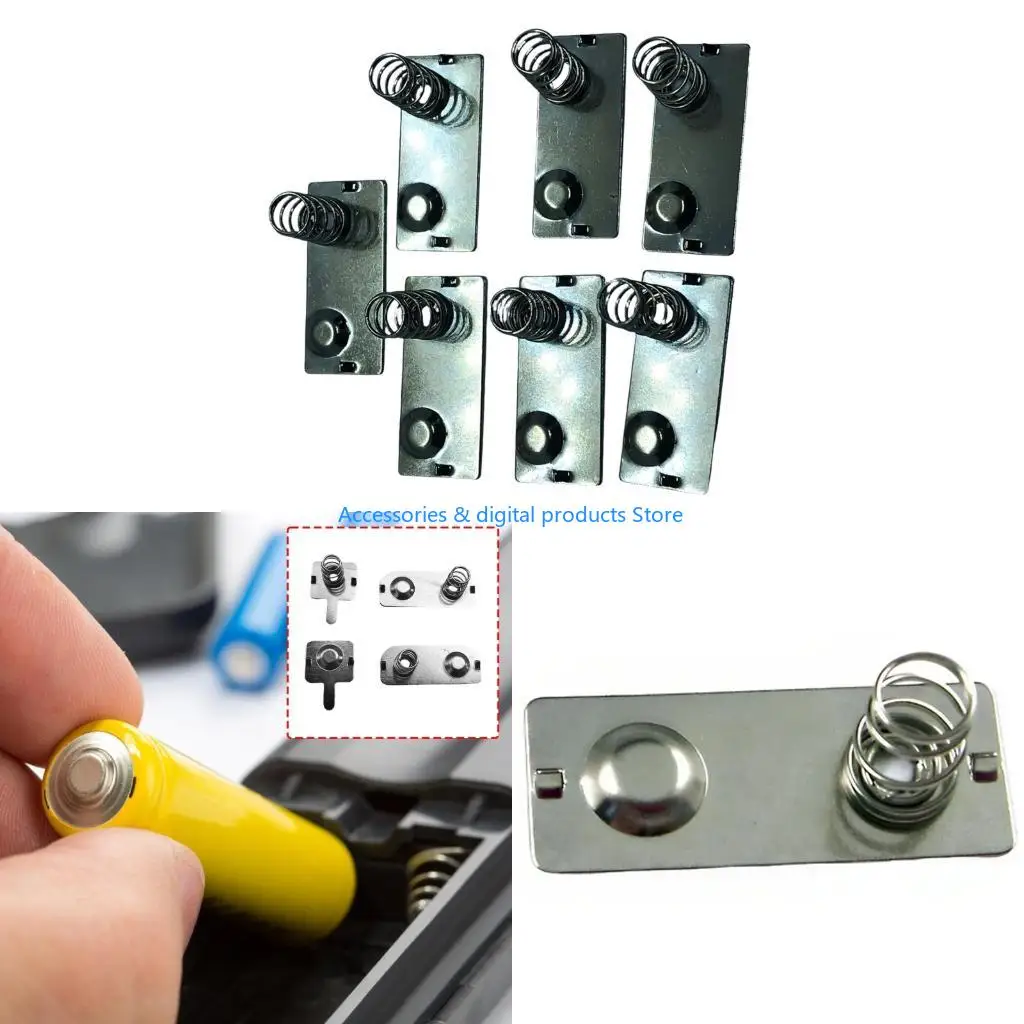 77JD Pack Of 4 Manganese Steel Battery Spring Contacts For 2A 3A Devices