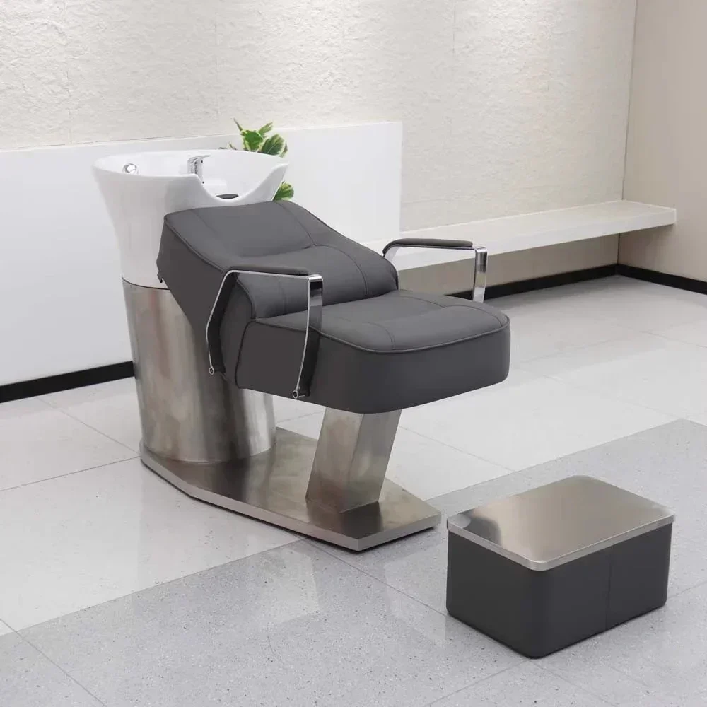 Massage Modern Fashion Luxury Shampoo Bed Unique Shampoo Recliner Ergonomic Simple Cadeira De Barbearia Salon Furniture