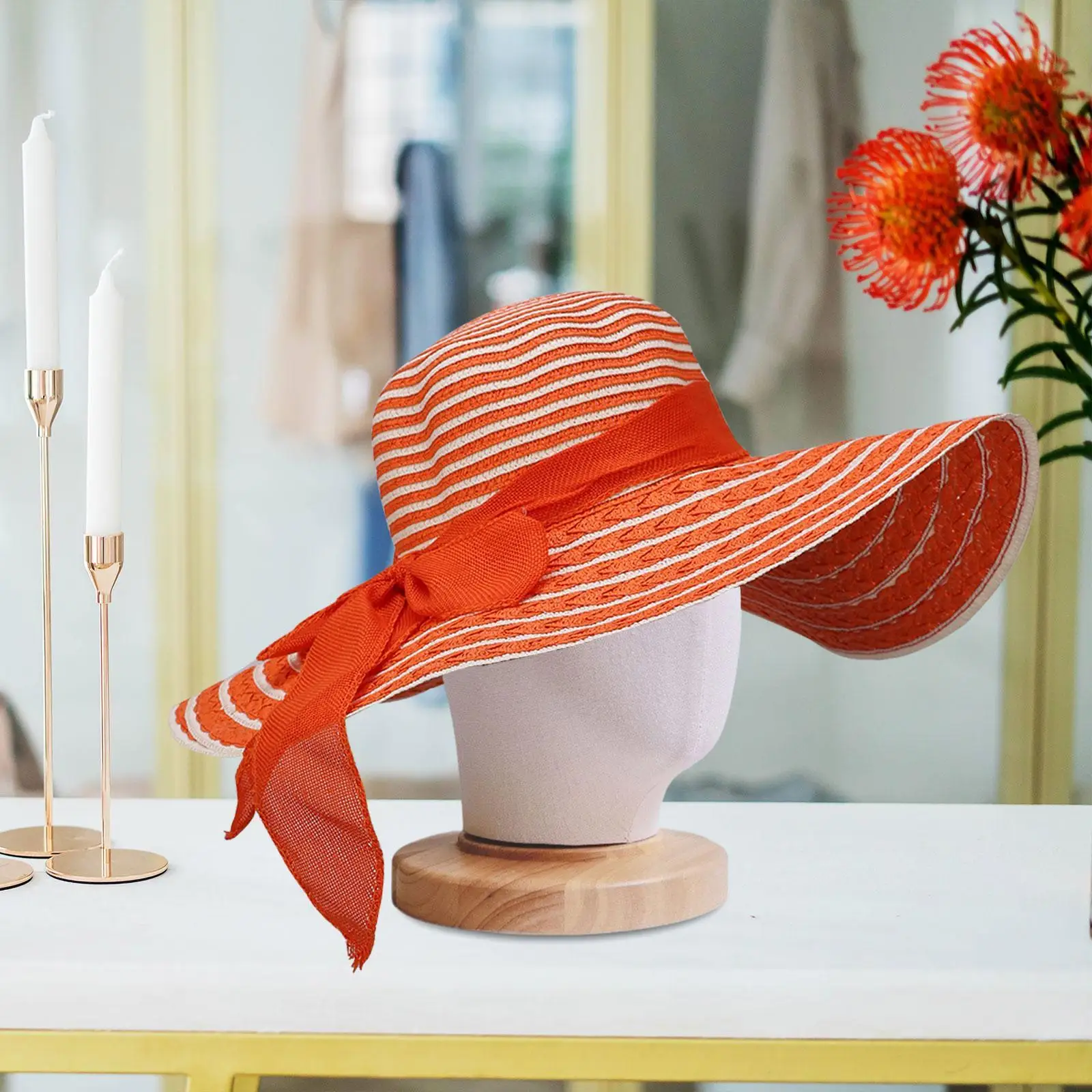 Cabeza de Maniquí de exhibición de sombreros, estante de auriculares profesional, estante de almacenamiento de gorras portátil, modelo de exhibición de postizos para joyería