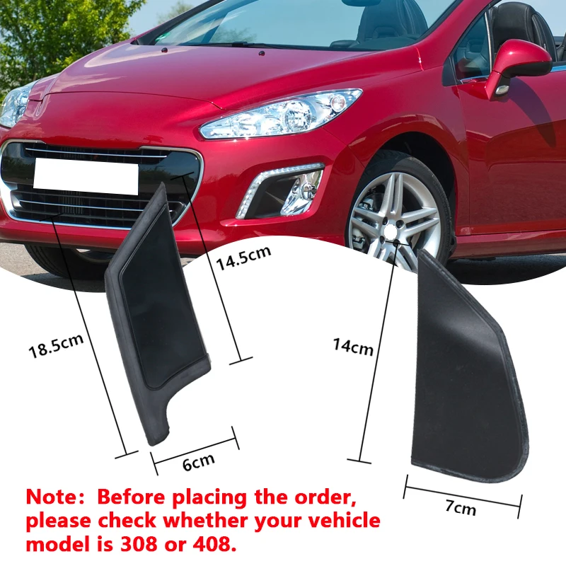 For Peugeot 308 2010 2011-2015 For Peugeot 408 2010-2013 Front Triangular Glass Decorative Board Flow Sink Cover Angle Bracket