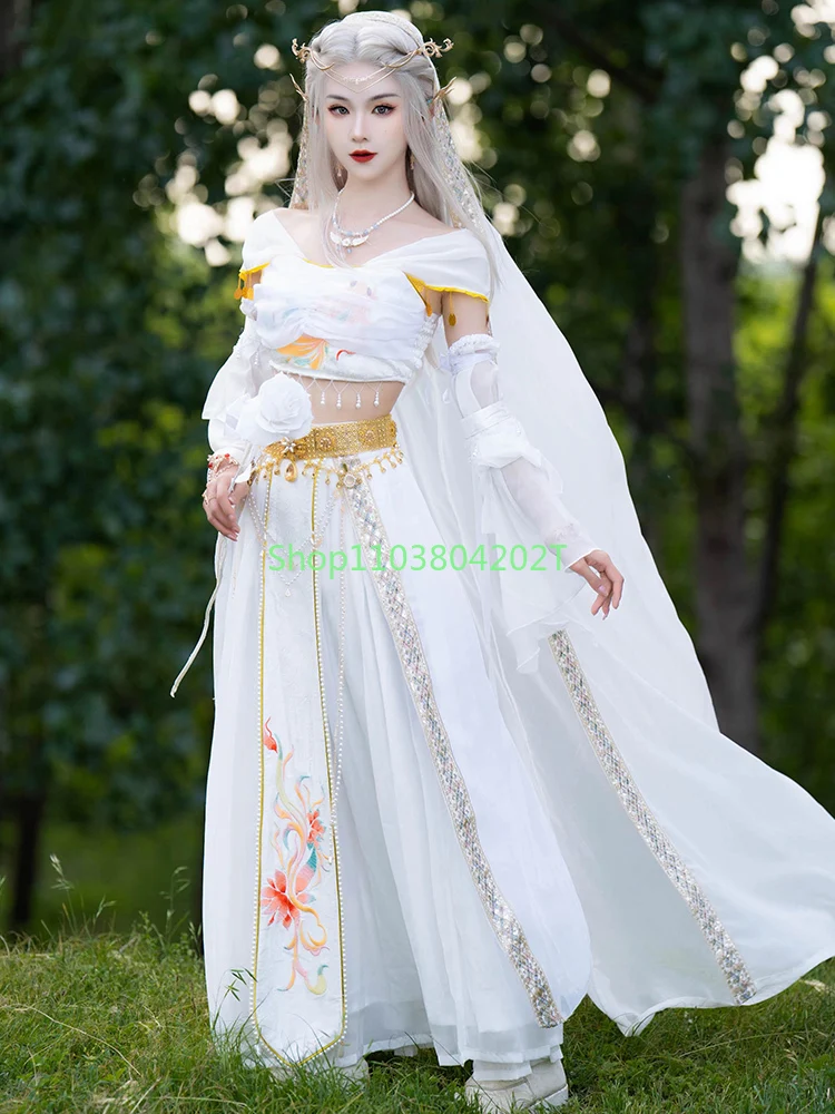 Dunhuang Style Women's Han Chinese Clothing Western Goddess Exotic Style Kweichow Moutai Princess Cloak Han Elements Improved