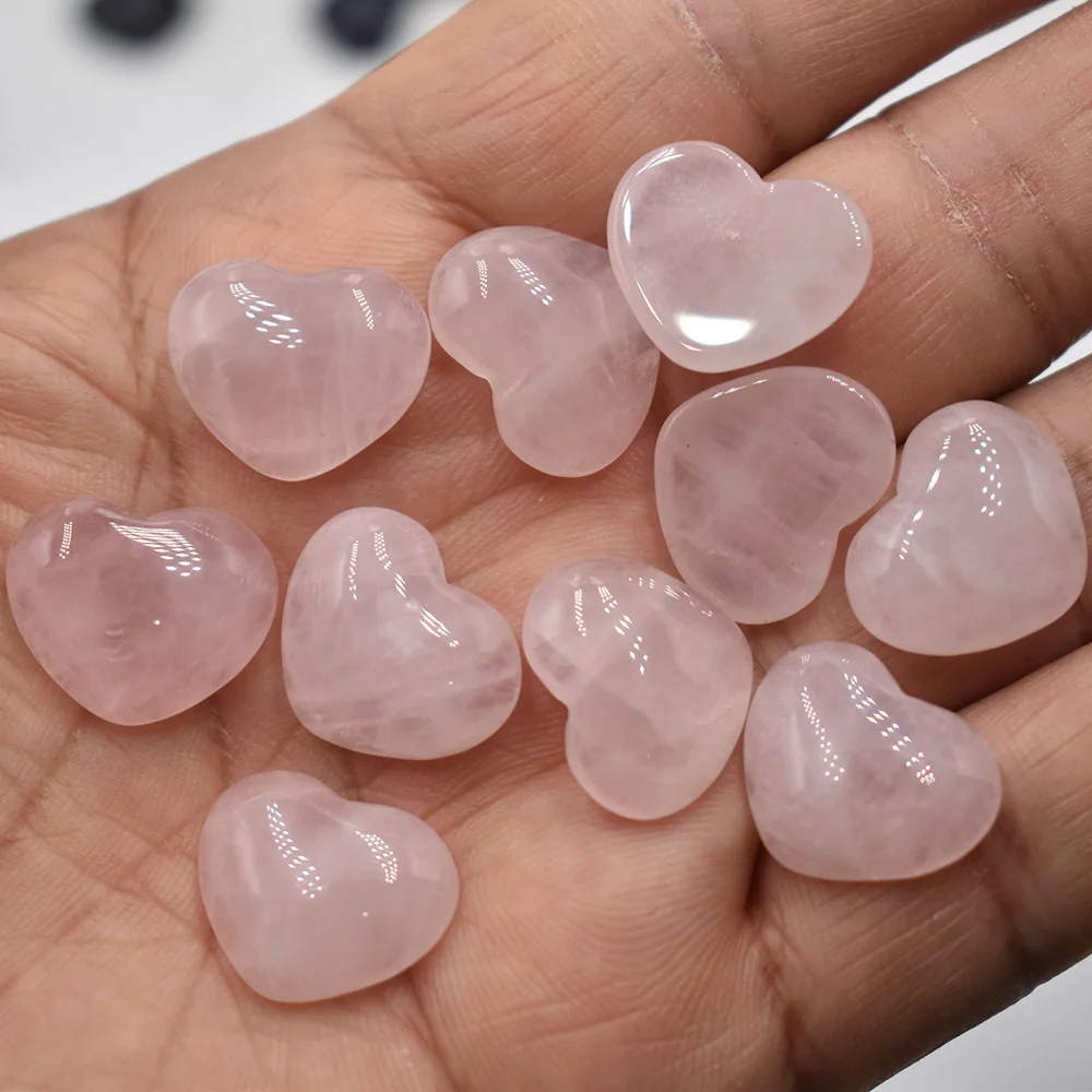Großhandel 50 Stück/Lot Modische Natürliche Tigerauge-Stein-Rosenquarz-Mischung 15*18mm Herzförmige Cabochon-Perlen für Schmuckherstellung – Detail 16