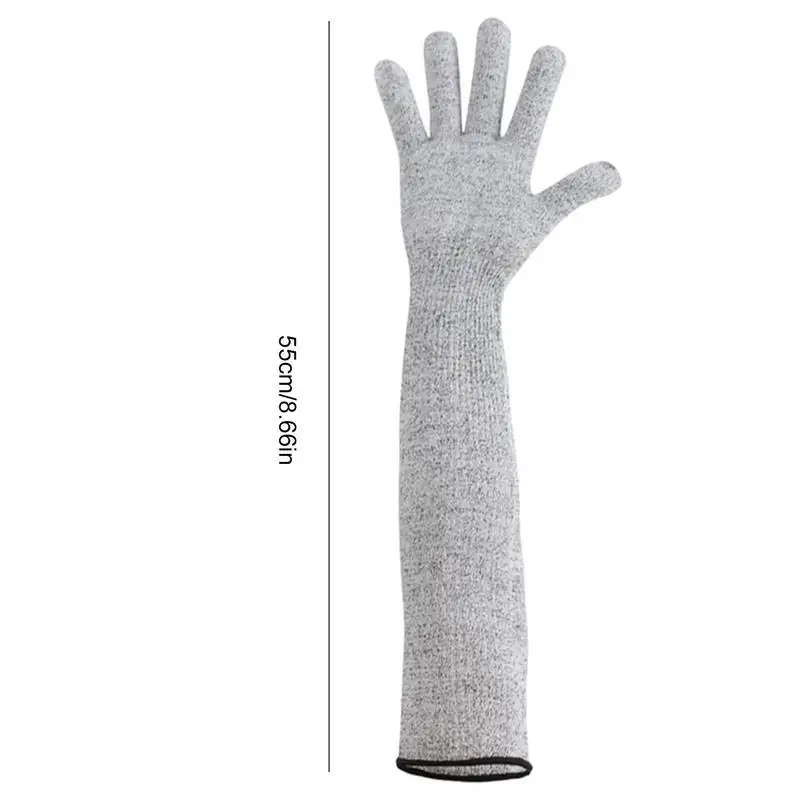 1 paio di manicotti resistenti al taglio HPPE di livello 5, traspiranti, delicati sulla pelle, resistenti al taglio, anti-perforazione, protezione del braccio, guanti antitaglio