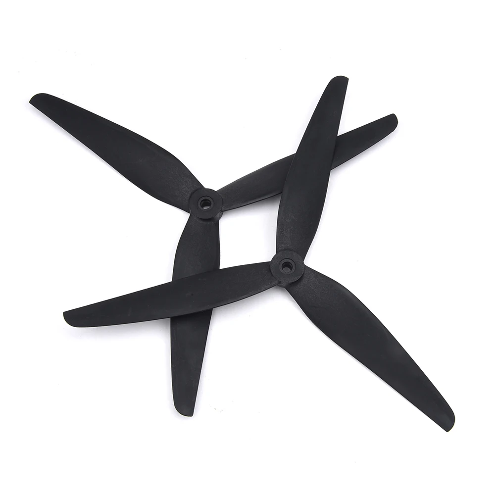 2Pairs 7045 8045 9050 1050 3-Blade Carbon Nylon Propeller Props CW CCW 7inch/8inch/9inch/10inch For RC Multirotor FPV Drone