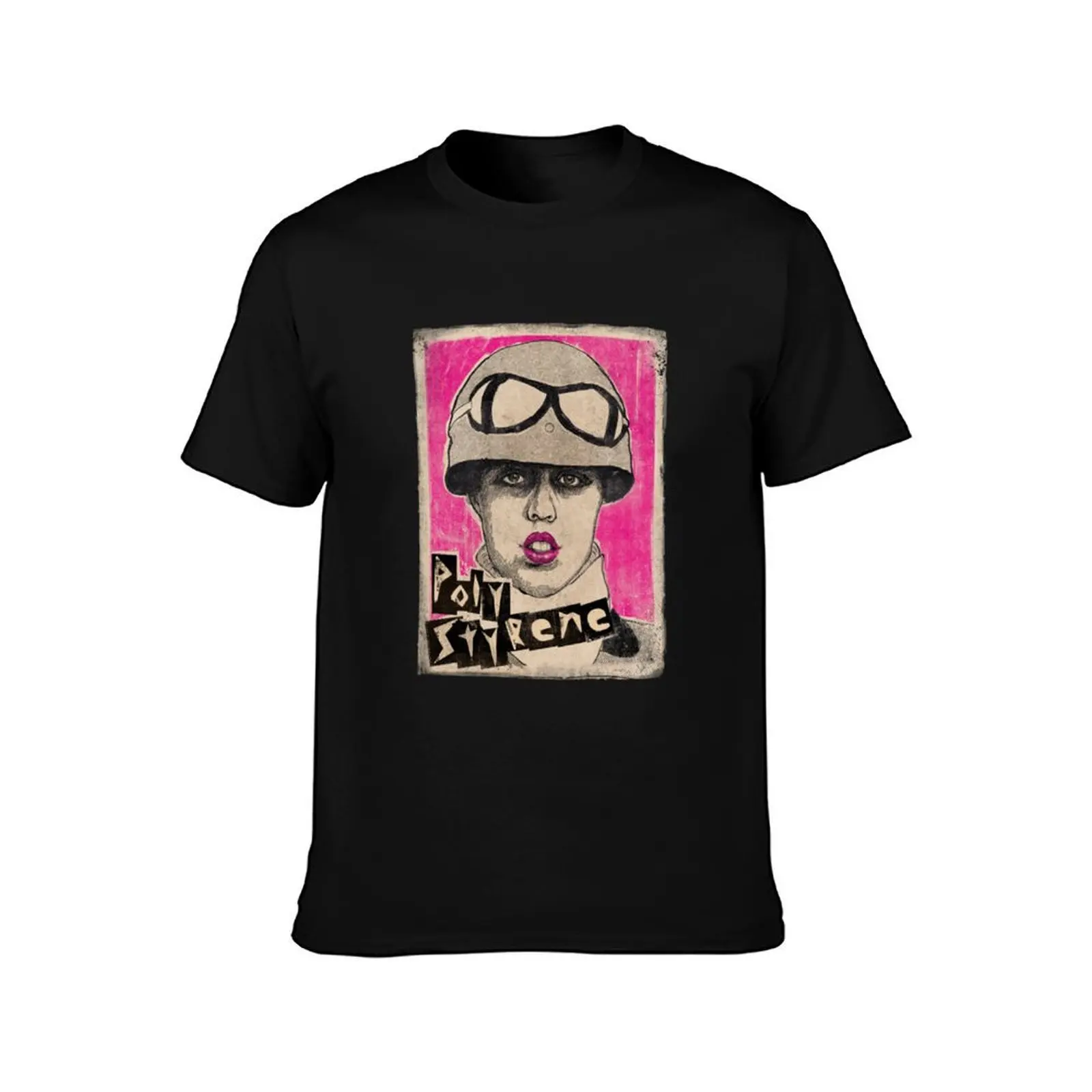 Poly Styrene T-Shirt Big Size Crew Neck T-Shirt
