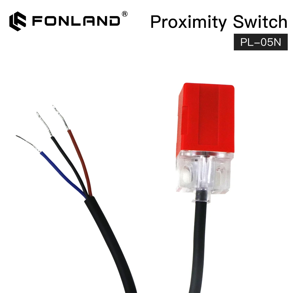 FONLAND PL-05N Inductive Proximity Sensor Switch 5mm 2M Out DC 6-36V Normal Open for Laser Cutting Machine