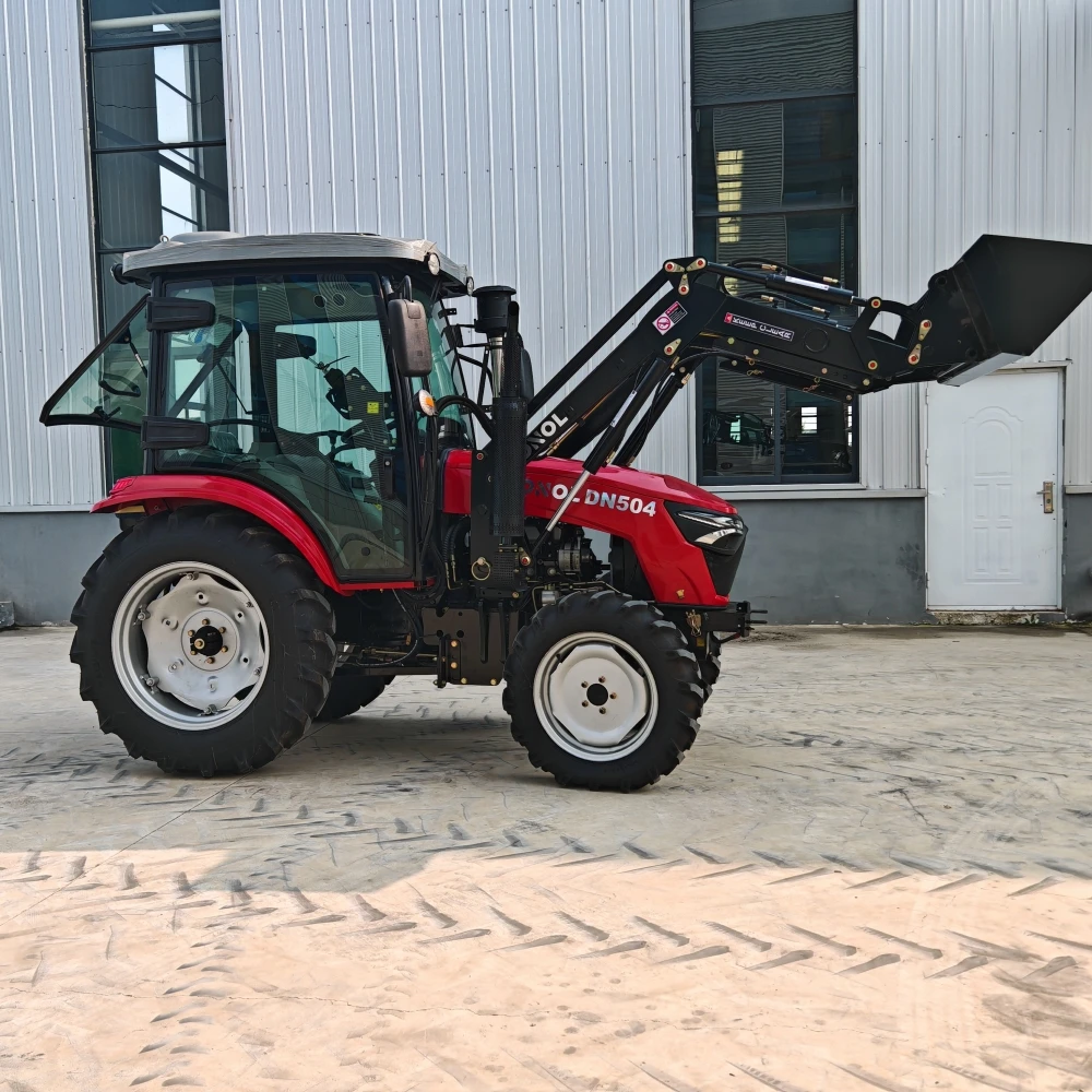 Factory Direct Price, 50 Horsepower Agricultural Tractor Can Be Used for Tilling, Sowing, and Can Also Be Used As a Loader.