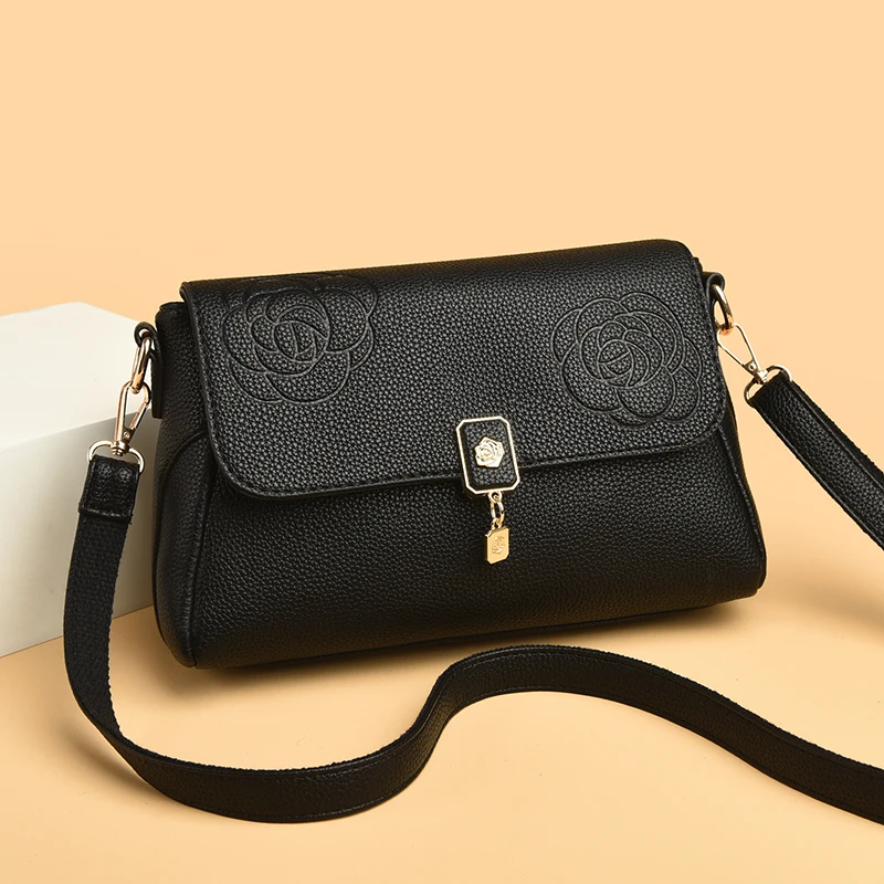 

Модная прочная сумка через плечо с несколькими карманами, повседневная сумка для мобильного телефона на молнии, однотонная кожаная маленькая квадратная сумка для путешествий