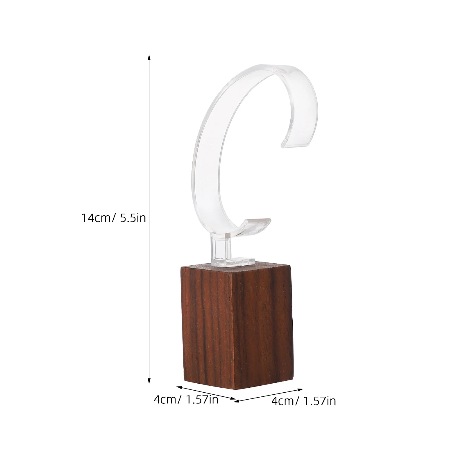 

Solid Wood Watch Stand Wristwatch Jewelry Home Decor Accessory Display Holder Bracelet Square Storage Rack Wooden