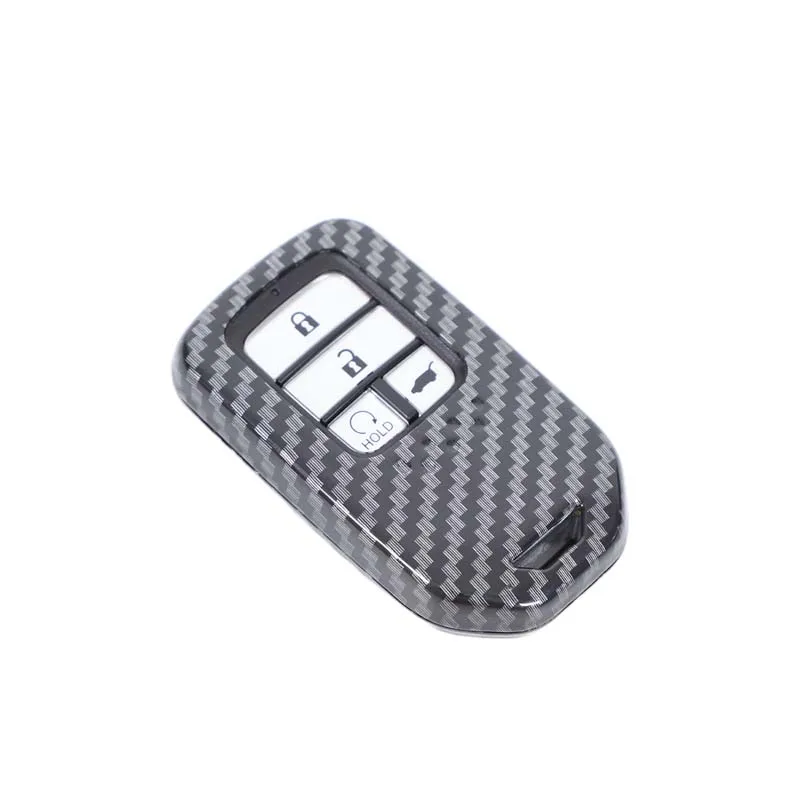 

For Honda Pilot CRV Jade CRS ABS Carbon Fiber Car Key Shell Smart Key Bag Car Accessories