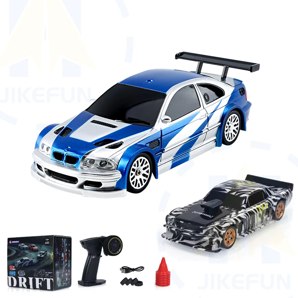 1/43 RC Car Mini Racing Cars 2.4G Radio Control Drift Car 4WD fuoristrada ad alta velocità modello di veicolo a motore giocattoli per ragazzi Mini