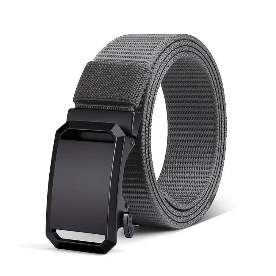 Trendy canvas riem voor heren met automatische gesp - tactische stijl voor werk, vrije tijd en militaire trainingsbroeken voor buitengebruik