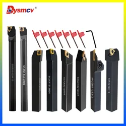 8 sets of 12MM CNC lathe tool holder boring bars, with applicable turning tools and wrenches, for turning thread tools